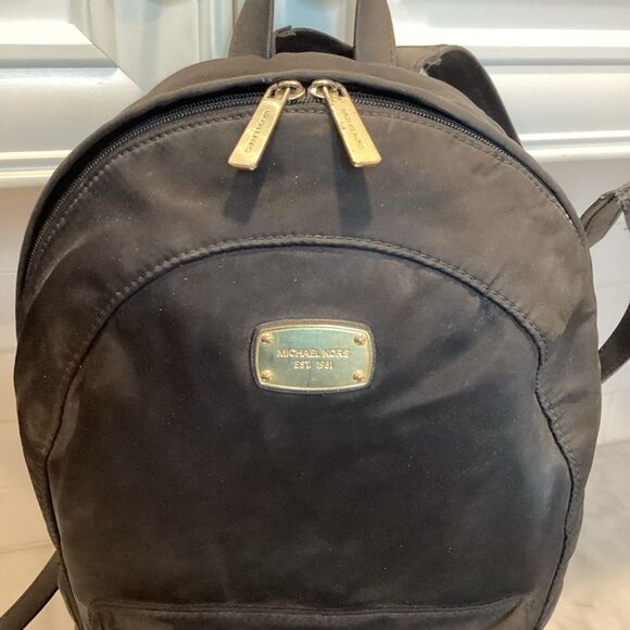 Michael Kors Backpack Jet Set Nylon Black Back Pack Purse Pocketbook Bag main image 15